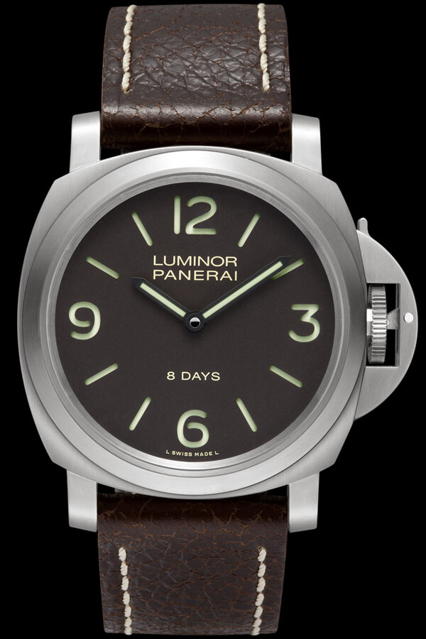  LUMINOR BASE 8 DAYS TITANIO( Ø 44 MM ) / PAM00562